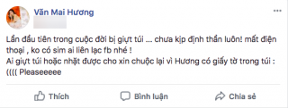 Bị giật túi xách, Văn Mai Hương hốt hoảng cầu cứu dân mạng!