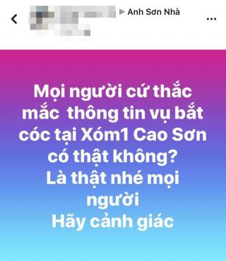 Nghi án nam thanh niên bắt cóc trẻ 2 tuổi ở Nghệ An