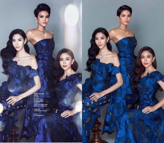 Đến loạt các nàng hậu Việt cũng trở thành nạn nhân của photoshop: Người  thê thảm  nhất là H'Hen Niê