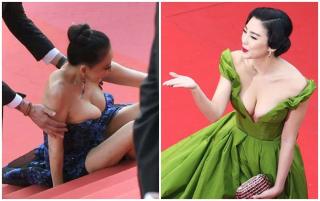 Sốc trước những chiêu trò gây chú ý của sao Hoa ngữ tại LHP Cannes: Hết khoe thân  lố  lại cố tình vấp ngã