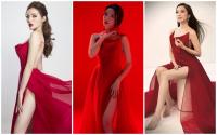 Chiếc đầm đỏ  cực phẩm  của Bích Phương đụng hàng kỷ lục với 8 kiều nữ Vbiz