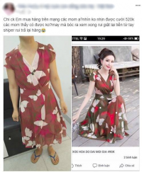 Đăng đàn khoe  chiến tích  giật tiền từ tay shipper vì nhận váy mua online không đúng mẫu, cô gái không ngờ bị mắng rẽ sóng