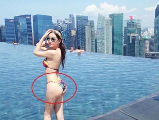 Diện bikini nóng bỏng, sao Việt vẫn bị soi lỗi: Hoa hậu Đại dương Ngân Anh lộ vòng 3 biến dạng, vai u thịt bắp