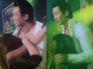 Ca sĩ hải ngoại Đan Nguyên thản nhiên khi bị fan nữ lao lên sân khấu hôn vào ngực