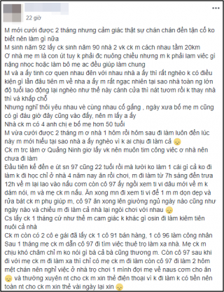 Mới cưới 2 tháng nhưng cô gái phát hoảng vì nhà chồng chăm ăn lười làm, chi tiêu trút hết lên con dâu