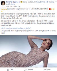 Đây chính là việc đầu tiên Minh Tú làm sau khi nhận lời làm BGK cuộc thi Tìm kiếm Miss Supranational Vietnam 2018