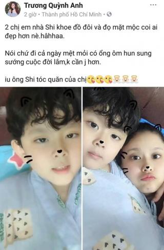 Khoe ảnh với con trai, Trương Quỳnh Anh khẳng định  không cần gì hơn  sau khi Tim xác nhận chuyện ly hôn