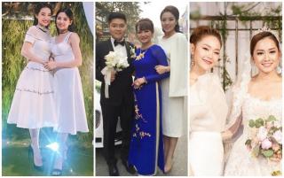 Sao Việt dự đám cưới người thân: Nhã Phương, Minh Hằng đẹp lấn át cô dâu, Kỳ Duyên bị chê vì mặc như  bà thím 