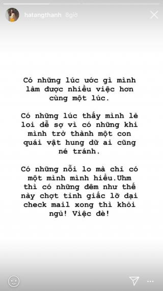 Tâm sự hiếm hoi của Tăng Thanh Hà về bản thân sau gần 6 năm kết hôn: “Có những lúc thấy mình lẻ loi dễ sợ”