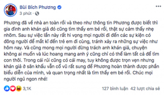 Bích Phương lên tiếng cập nhật sau sân khấu bị giật mic có một không hai: em bé cũng được tìm thấy rồi!