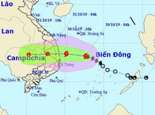 Bão số 5 tăng cấp, đổ bộ vào đất liền các tỉnh từ Quảng Ngãi - Khánh Hòa chiều tối và đêm nay