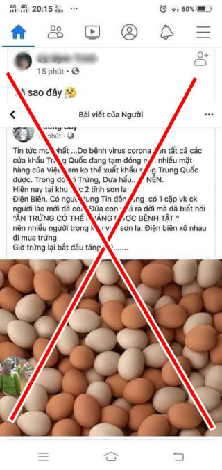 Người phụ nữ tung tin trẻ sơ sinh “tiên tri” người dân ăn trứng luộc có thể thoát nạn diệt vong bị phạt 10 triệu đồng