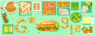 Bánh mì Việt Nam được Google tôn vinh bằng biểu tượng Doodles ở hơn 10 quốc gia