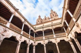 Cận cảnh tòa lâu đài vỏ sò hút khách du lịch ở Tây Ban Nha