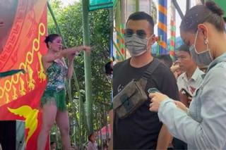 Lý Bình hộ tống Phương Trinh Jolie chạy show sau đám cưới