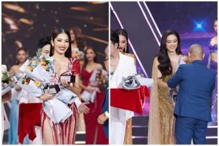 Ngọc Châu - Lệ Nam ẵm combo giải phụ Hoa hậu Hoàn vũ Việt Nam
