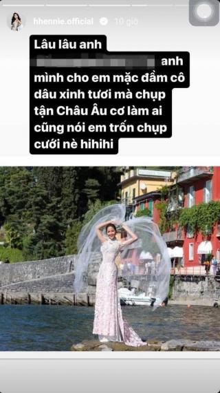 H'Hen Niê vội vã thanh minh khi bị đồn đi nước ngoài chụp ảnh cưới với bạn trai