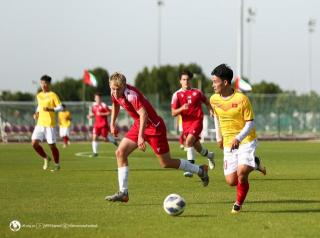 U20 Việt Nam thua 0-1 trận giao hữu với Dubai City FC