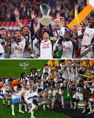 Son Heung-min nâng cúp vô địch Europa League nhưng “trắng tay” huy chương, UEFA bị chỉ trích dữ dội