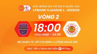Lịch thi đấu bóng đá Việt Nam hôm nay 24/8: CAHN quyết giành chiến thắng trước CLB TP.HCM