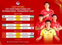 Lịch thi đấu U22 Việt Nam tại CFA Team China Panda Cup 2025: Gặp Trung Quốc, Uzbekistan và Hàn Quốc