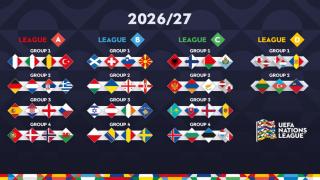 Bốc thăm Nations League 2026/27: Tây Ban Nha, Anh, Croatia chung bảng