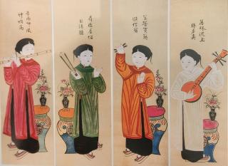 Giải mã mật ngữ bốn mùa trong tranh Tứ Bình: Dấu ấn triết lý sống của người Việt