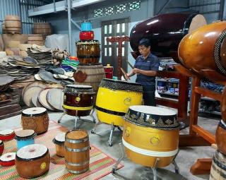 Nghề làm trống Bình An trở thành Di sản văn hóa phi vật thể quốc gia